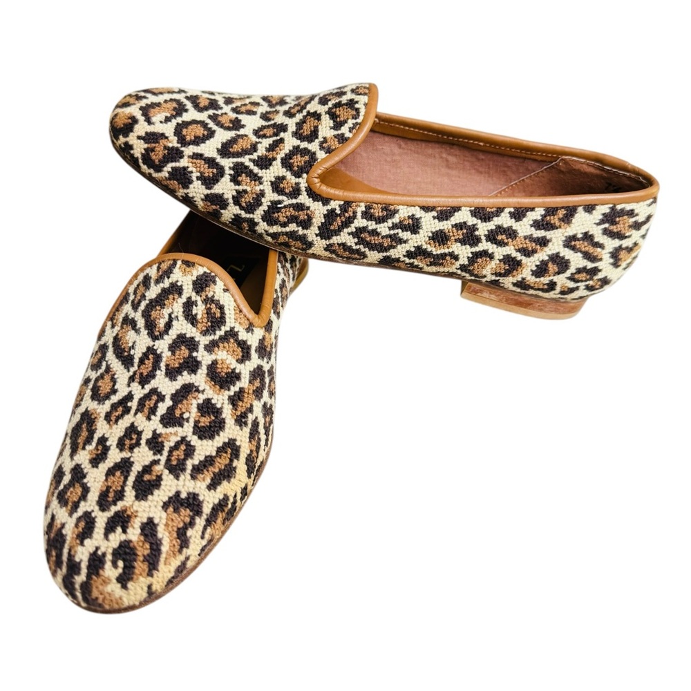 ZALO Leopard Print Loafers Women’s 7.5 Slip On Flats Animal Print Shoes